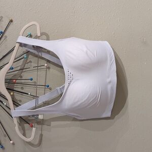 Athleta Advance Sprint Bra 36DD Light Blue Gray Sports Athletic High Impact